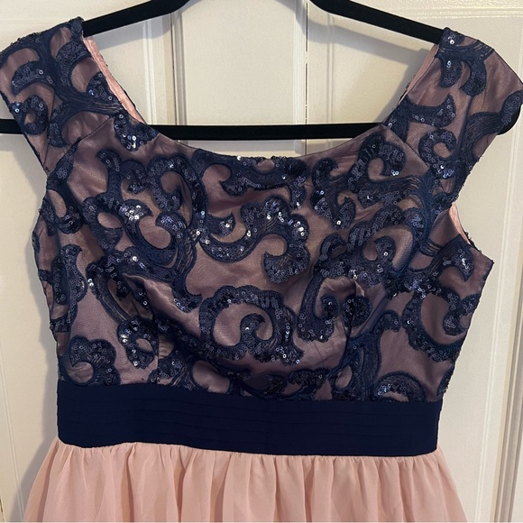 Little Mistress Dress blue bodice pink skirt. Excellent condition - Picture 2 of 6